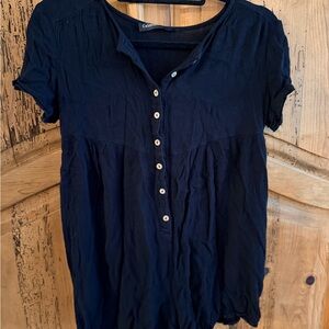 Black button up swim coverup romper